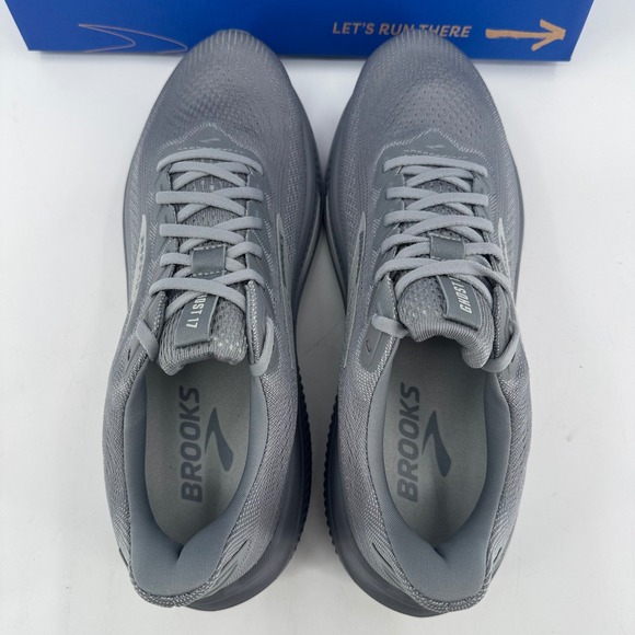 Brooks Ghost 17 Mens 11.5 Running Shoes Gray Oyster Mushroom 110442 1D 041 NEW main image 7